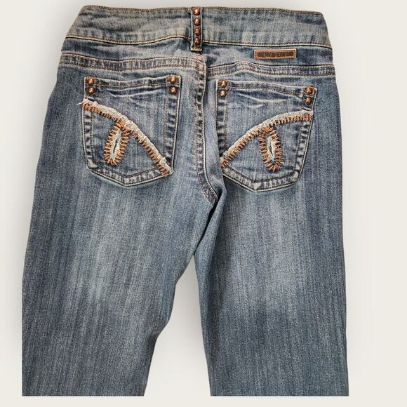 Cowgirl Tuff Co. Jeans Women's Sz 30x32 Copper Gypsy Bootcut Embroidered - Picture 4 of 10